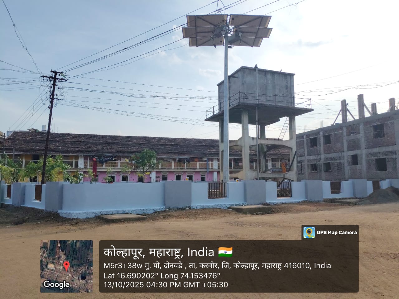 मुख्यमंत्री समृद्ध पंचायतराज अभियान स्पर्धे अंतर्गत पाण्याची टाकी परिसरात साफसफाई आणि वृक्षारोपण, रंगरंगोटी करण्यात आली